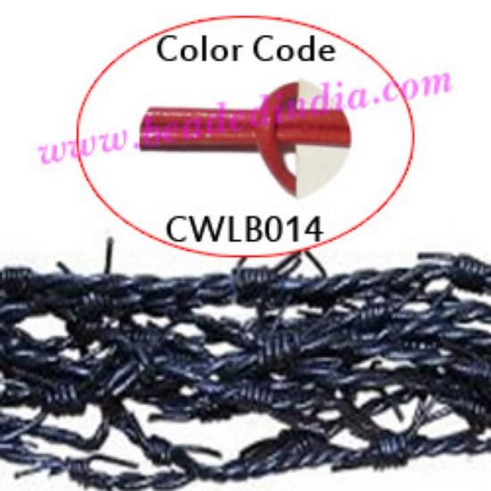 Picture of Barb Wire Leather Cords 2.5mm round, regular color - magenta.