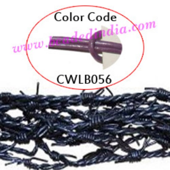 Picture of Barb Wire Leather Cords 2.5mm round, regular color - lilac.