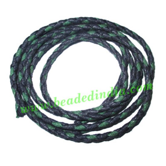 Picture of Braided Hunter Cotton Wax Cords, size: 3mm