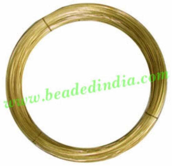 Picture of Brass Metal Wire 22 gauge (0.64mm).