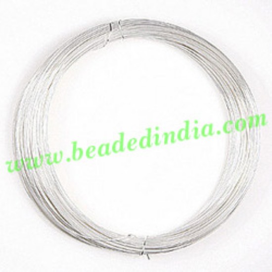 Picture of Copper Based Silver Plated Metal Wire 10 gauge (2.59mm).