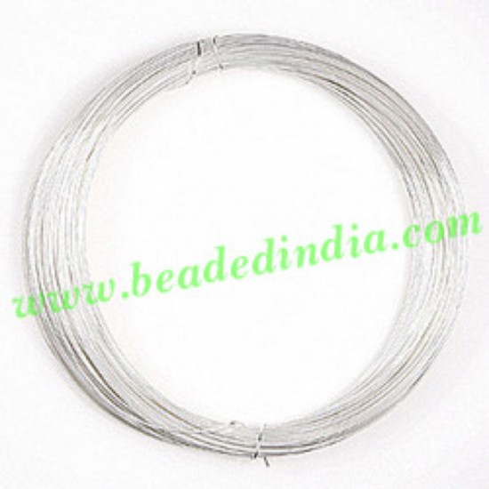 Picture of Copper Based Silver Plated Metal Wire 12 gauge (2.05mm).