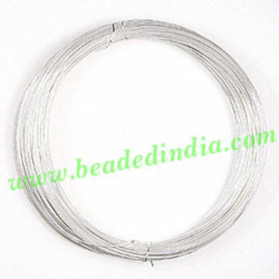 Picture of Copper Based Silver Plated Metal Wire 14 gauge (1.62mm).