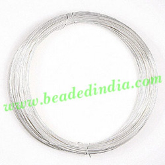 Picture of Copper Based Silver Plated Metal Wire 16 gauge (1.29mm).