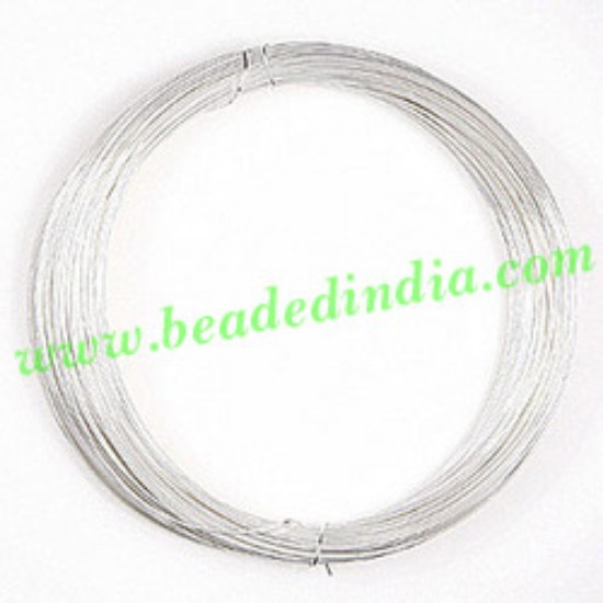 Picture of Copper Based Silver Plated Metal Wire 18 gauge (1.02mm).