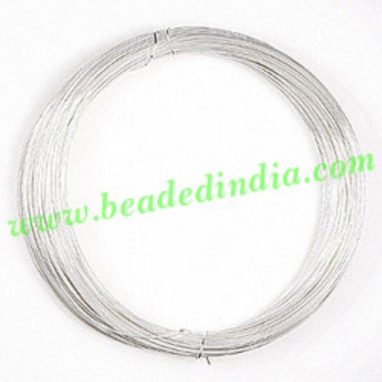 Picture of Copper Based Silver Plated Metal Wire 20 gauge (0.81mm).