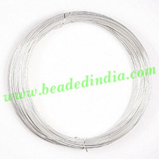 Picture of Copper Based Silver Plated Metal Wire 24 gauge (0.51mm).