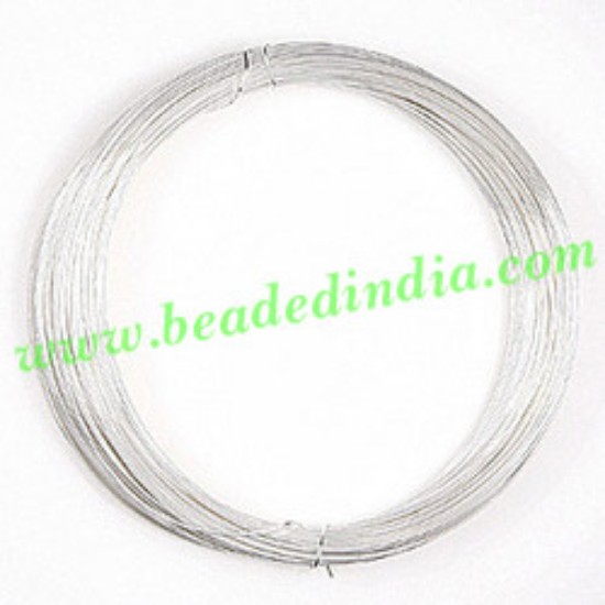 Picture of Copper Based Silver Plated Metal Wire 26 gauge (0.40mm).