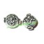 Picture of Silver Plated Fancy Beads, size: 16x14x13mm, weight: 2.81 grams.