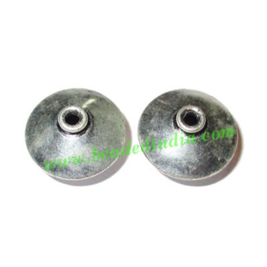 Picture of Silver Plated Fancy Beads, size: 10x16mm, weight: 1.88 grams.