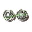 Picture of Silver Plated Fancy Beads, size: 12x12.5mm, weight: 2.88 grams.