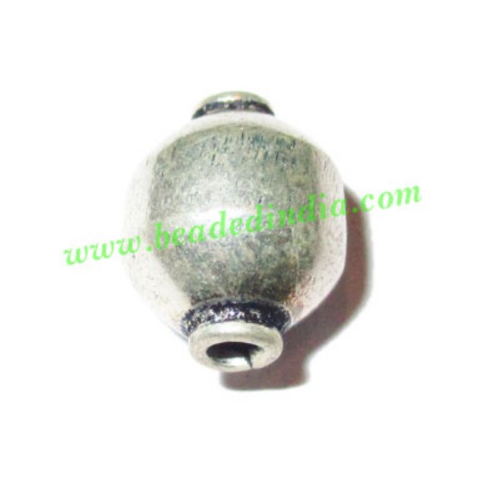 Picture of Silver Plated Fancy Beads, size: 12.5x10mm, weight: 1.32 grams.