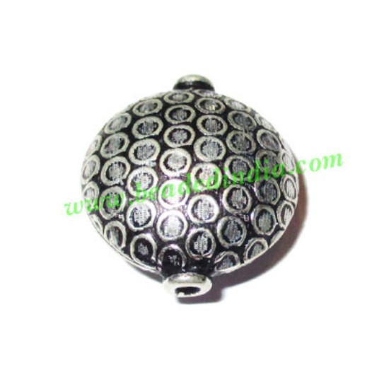 Picture of Silver Plated Fancy Beads, size: 21x19x10mm, weight: 2.83 grams.