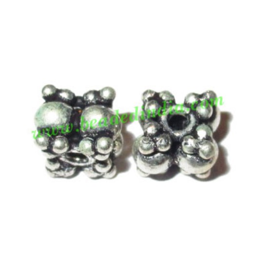 Picture of Silver Plated Fancy Beads, size: 5x6mm, weight: 0.92 grams.