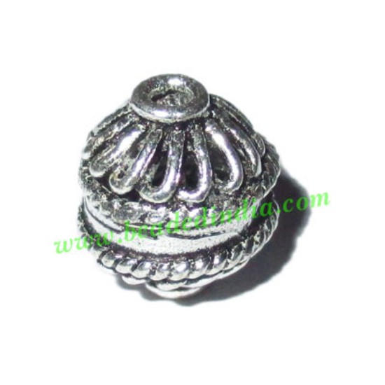 Picture of Silver Plated Fancy Beads, size: 11x10mm, weight: 1.55 grams.