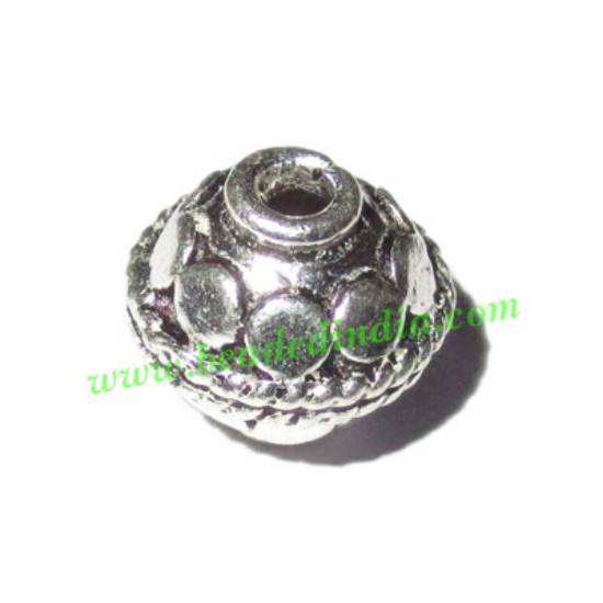 Picture of Silver Plated Fancy Beads, size: 10x10mm, weight: 1.61 grams.