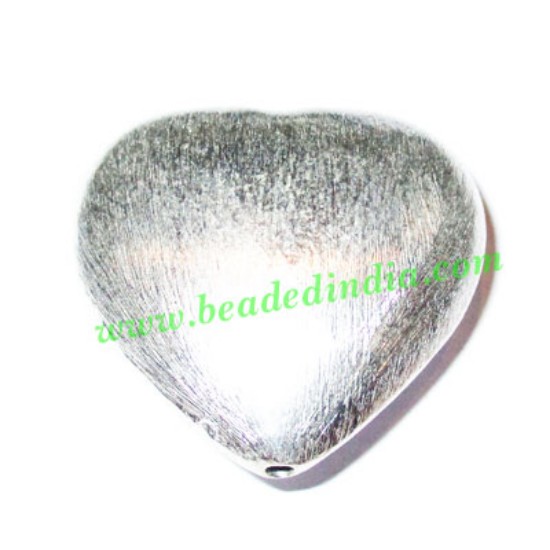 Picture of Silver Plated Brushed Beads, size: 38x40x16mm, weight: 16.62 grams.