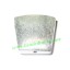 Picture of Silver Plated Brushed Beads, size: 20x20x7mm, weight: 5.17 grams.