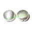 Picture of Silver Plated Brushed Beads, size: 13x14x8mm, weight: 1.74 grams.