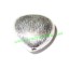 Picture of Silver Plated Brushed Beads, size: 15.5x16x9mm, weight: 2.97 grams.