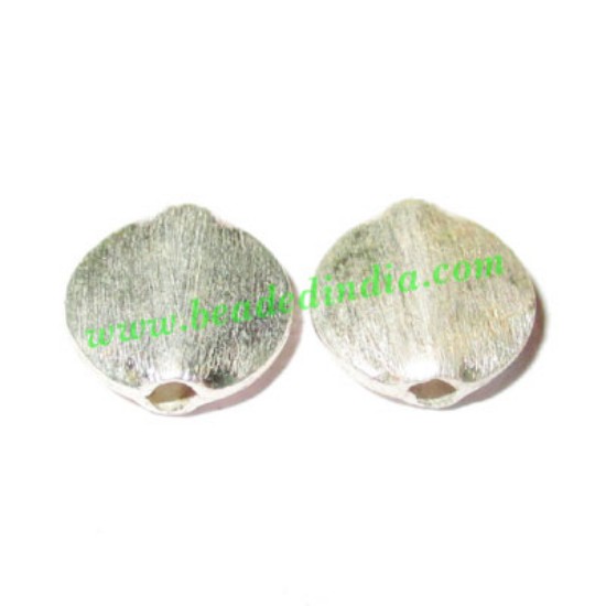 Picture of Silver Plated Brushed Beads, size: 10x3.5mm, weight: 0.71 grams.