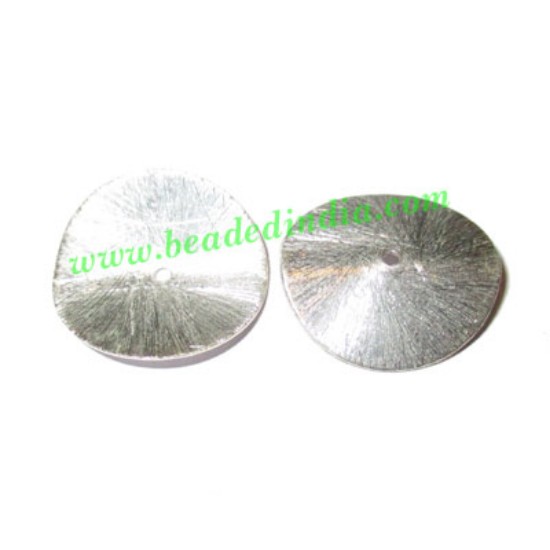 Picture of Silver Plated Brushed Beads, size: 0.5x20mm, weight: 1.68 grams.
