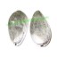 Picture of Silver Plated Brushed Beads, size: 34.5x22x9mm, weight: 8.58 grams.