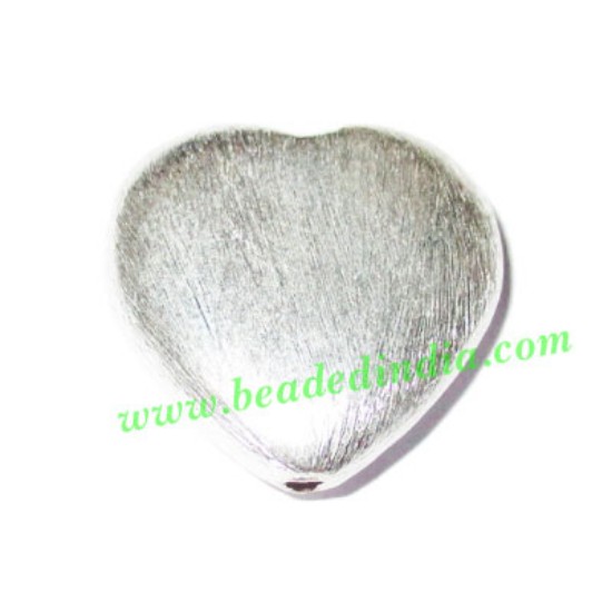 Picture of Silver Plated Brushed Beads, size: 24x24x7mm, weight: 5.65 grams.
