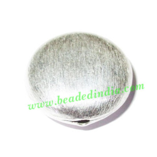 Picture of Silver Plated Brushed Beads, size: 26x11mm, weight: 7.45 grams.