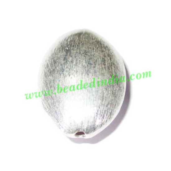 Picture of Silver Plated Brushed Beads, size: 25x17x10mm, weight: 3.43 grams.