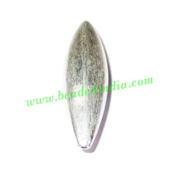 Picture of Silver Plated Brushed Beads, size: 45x12x10mm, weight: 5.43 grams.