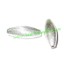 Picture of Silver Plated Brushed Beads, size: 22x8x7mm, weight: 1.51 grams.