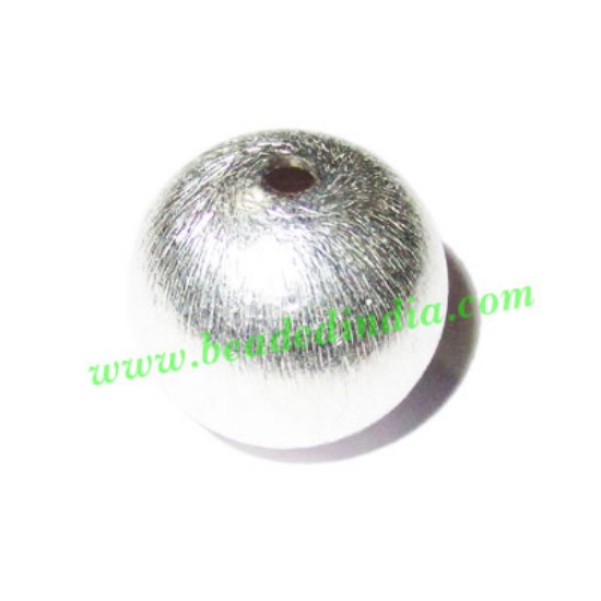Picture of Silver Plated Brushed Beads, size: 17mm, weight: 4 grams.