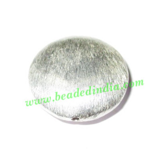 Picture of Silver Plated Brushed Beads, size: 20x6.5mm, weight: 4.1 grams.