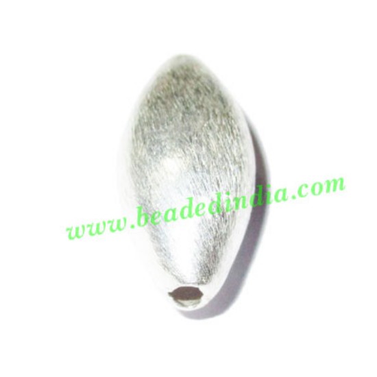 Picture of Silver Plated Brushed Beads, size: 28x13mm, weight: 3.7 grams.