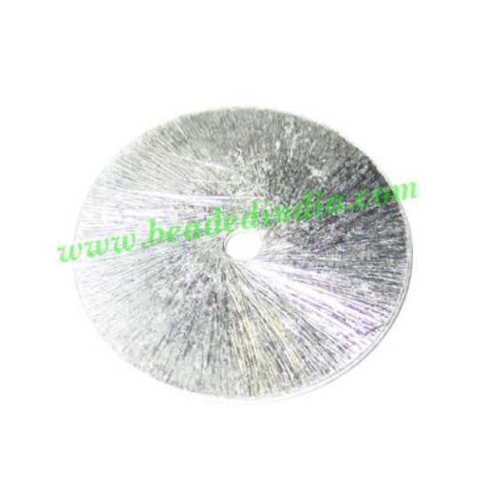Picture of Silver Plated Brushed Beads, size: 0.5x20mm, weight: 1.69 grams.