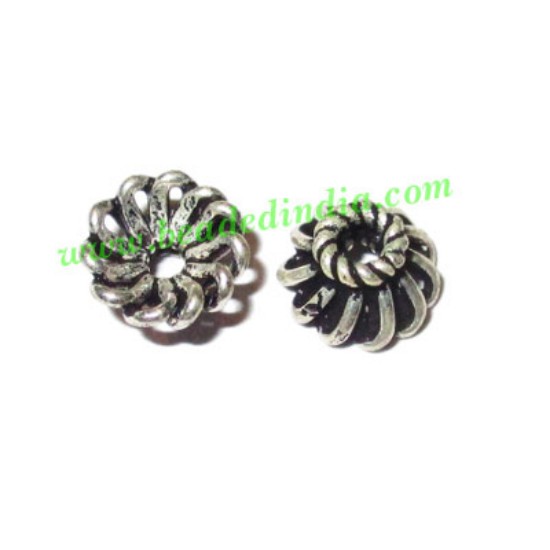 Picture of Silver Plated Caps, size: 4x7mm, weight: 0.33 grams.