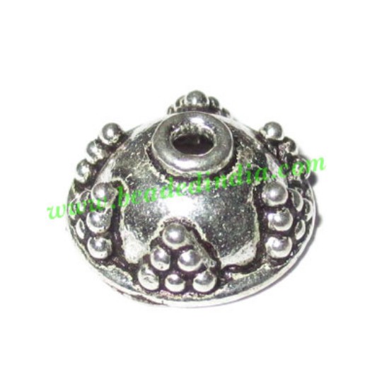 Picture of Silver Plated Caps, size: 5.5x12mm, weight: 1.02 grams.