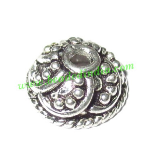 Picture of Silver Plated Caps, size: 5.5x11.5mm, weight: 1.37 grams.