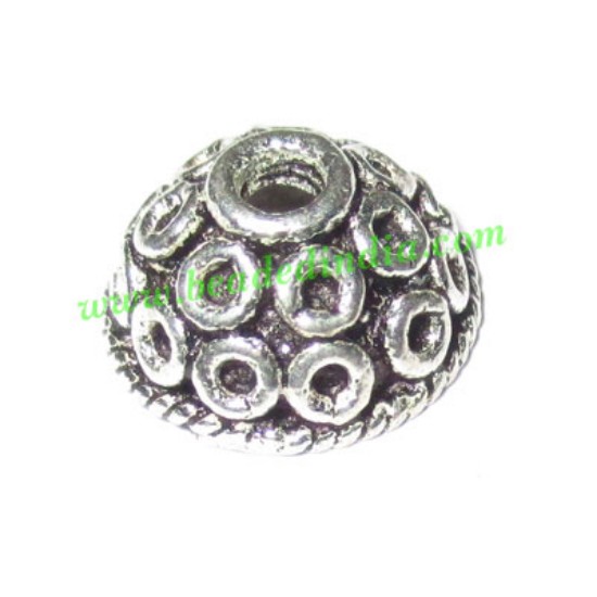 Picture of Silver Plated Caps, size: 5.5x11mm, weight: 1.04 grams.