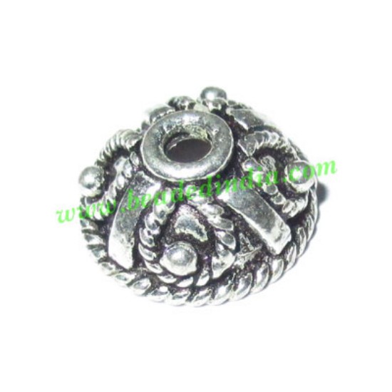 Picture of Silver Plated Caps, size: 5.5x11.5mm, weight: 1.09 grams.