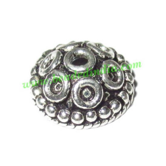Picture of Silver Plated Caps, size: 5x10.5mm, weight: 0.92 grams.