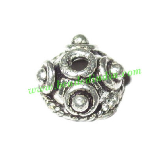 Picture of Silver Plated Caps, size: 4.5x9mm, weight: 0.73 grams.