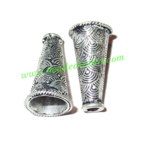 Picture of Silver Plated Cones, size: 20.5x11mm, weight: 1.89 grams.