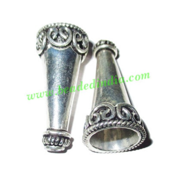 Picture of Silver Plated Cones, size: 35x16mm, weight: 6.94 grams.