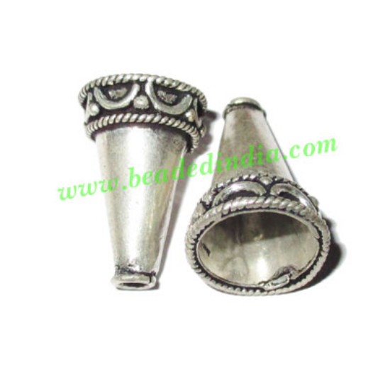 Picture of Silver Plated Cones, size: 22x15mm, weight: 3.16 grams.