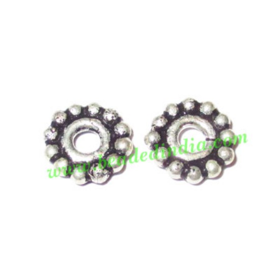 Picture of Silver Plated Spacers, size: 1.5x8mm, weight: 0.45 grams.