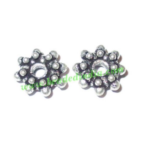 Picture of Silver Plated Spacers, size: 3x9mm, weight: 0.84 grams.