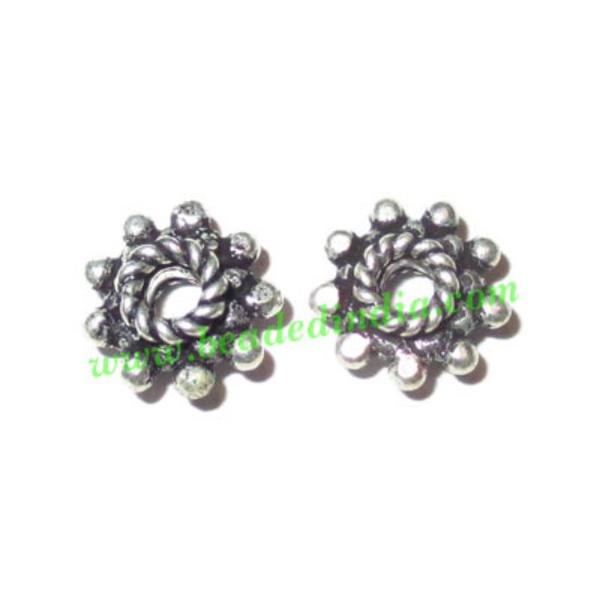 Picture of Silver Plated Spacers, size: 3x7.5mm, weight: 0.4 grams.
