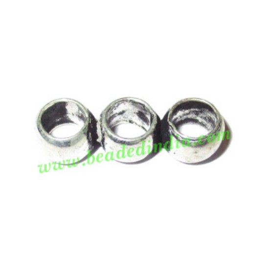 Picture of Silver Plated Spacer Bars, size: 4x6.5x19mm, weight: 1.37 grams.